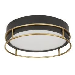 Searchlight Deckenlampe IP44 D: 30 cm 2x E14 rund Badezimmer* Wohnzimmerlampen|Glaslampen