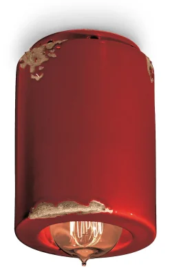 Online Ferroluce Deckenlampe Keramik Ø 8,5 cm rund Aufputz E14 MAIDA