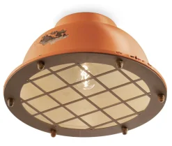 Ferroluce Deckenlampe Keramik Ø 35 cm rund E27 Vintage VERONICA* Wohnzimmerlampen|Keramiklampen