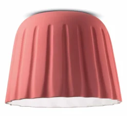 Outlet Ferroluce Deckenlampe Keramik E27 D: 40 cm Koralle rund Handarbeit