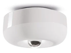 Ferroluce Deckenlampe Keramik rund Ø 27 cm Weiß E27 Retro Design* Wohnzimmerlampen|Keramiklampen