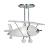 Searchlight Deckenlampe Kinderzimmer Flugzeug E27 Metall Glas*Kinder Kinderzimmerlampen|Kinderlampen