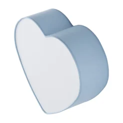 Online TK Lighting Deckenlampe Kinderzimmer Hellblau Weiß L: 42 cm Herz 2x E27