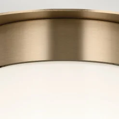 Elstead Deckenlampe klein B: 21,6 cm E27 Metall Glas in Bronze Weiß* Deckenleuchten|Flurlampen