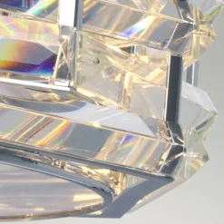 Sale Elstead Deckenlampe Kristall Metall rund Ø48cm E27 BERSIVA