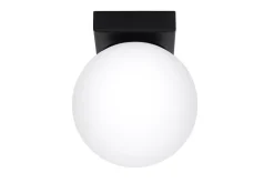 Sollux Deckenlampe Kugelschirm Ø 12 cm Weiß Schwarz G9 Glas* Deckenleuchten|Flurlampen