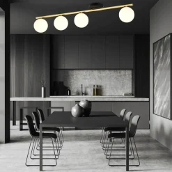 Clearance Emibig Deckenlampe Kugelschirme Glas Metall 100 cm