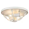 Sale Elstead Deckenlampe Landhausstil D: 33 cm rund Shabby Weiß Antik