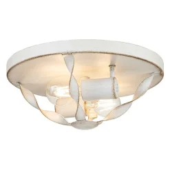 Sale Elstead Deckenlampe Landhausstil D: 33 cm rund Shabby Weiß Antik
