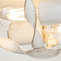 Sale Elstead Deckenlampe Landhausstil D: 33 cm rund Shabby Weiß Antik