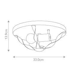 Sale Elstead Deckenlampe Landhausstil D: 33 cm rund Shabby Weiß Antik
