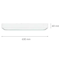 Clearance Nowodvorski Deckenlampe LED T8 wechselbar Weiß 3000 K 1700 lm Aluminium