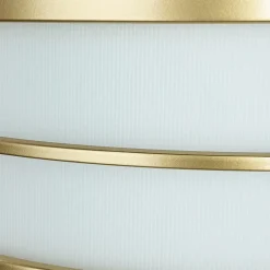 Elstead Deckenlampe Messing Creme 3x E27 Ø 34 cm rund SHOJI