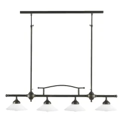 Online Giovanni Battista Deckenlampe Messing Glas E27 B: 95 cm höhenverstellbar