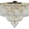 Sale Maytoni Deckenlampe Metall Ø 100 cm in Gold antik E27 rund PAUL
