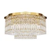 Outlet Maytoni Deckenlampe Metall E14 45 cm breit in Gold rund INGA