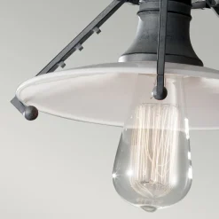 Elstead Deckenlampe Metall für E27 Ø25cm Industrial Design* Deckenleuchten|Flurlampen