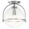 Outlet Elstead Deckenlampe Metall Glas D: 28,2 cm rund E27 SAGAR