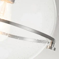 Outlet Elstead Deckenlampe Metall Glas D: 28,2 cm rund E27 SAGAR