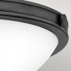 Elstead Deckenlampe Metall Glas D: 34,6 cm rund 2x E27* Deckenleuchten|Flurlampen