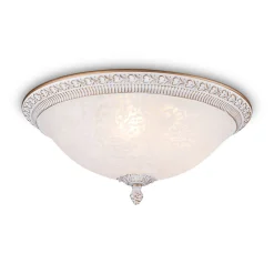 Maytoni Deckenlampe Metall Glas E27 rund D: 35 cm 3-flammig
