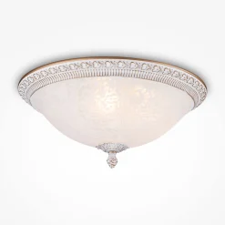 Maytoni Deckenlampe Metall Glas E27 rund D: 35 cm 3-flammig