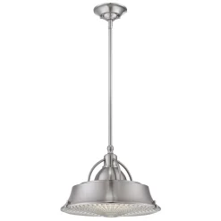 Elstead Deckenlampe Metall Glas in Nickel Industrie Design E27* Deckenleuchten|Flurlampen
