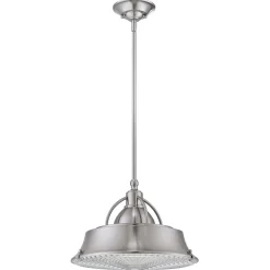 Elstead Deckenlampe Metall Glas in Nickel Industrie Design E27* Deckenleuchten|Flurlampen
