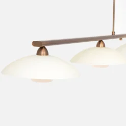 Steinhauer Deckenlampe Metall Glas in Bronze Creme inkl. G9 4-flmg* Deckenleuchten|Badezimmer Lampe