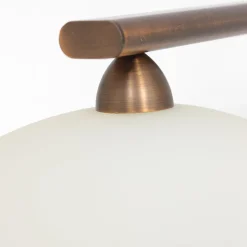 Steinhauer Deckenlampe Metall Glas in Bronze Creme inkl. G9 4-flmg* Deckenleuchten|Badezimmer Lampe