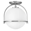 Sale Elstead Deckenlampe Metall Glas rund Ø 28,2 cm E27 Kugel Schirm