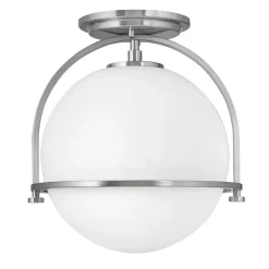 Sale Elstead Deckenlampe Metall Glas rund Ø 28,2 cm E27 Kugel Schirm