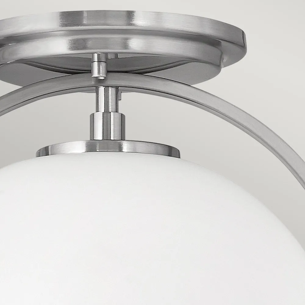 Sale Elstead Deckenlampe Metall Glas rund Ø 28,2 cm E27 Kugel Schirm