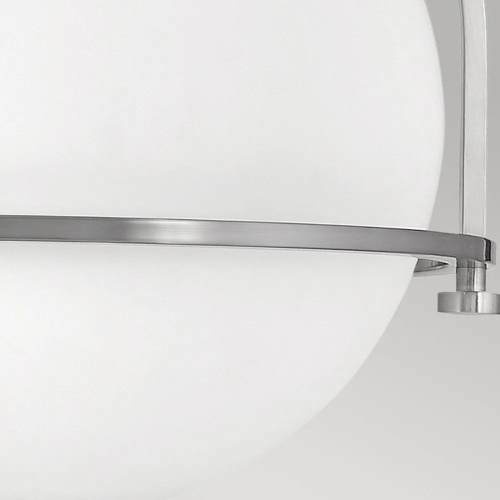 Sale Elstead Deckenlampe Metall Glas rund Ø 28,2 cm E27 Kugel Schirm