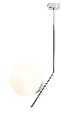 ALDEX Deckenlampe Metall in Chrom Glas Kugel H:64 cm stilvoll* Deckenleuchten|Badezimmer Lampe