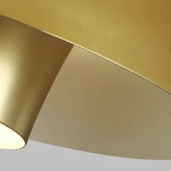 New Elstead Deckenlampe Metall in Messing Ø46cm Mid Century