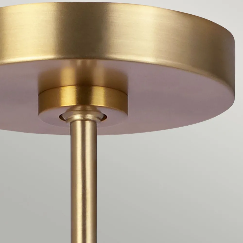 New Elstead Deckenlampe Metall in Messing Ø46cm Mid Century