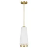 Hot Elstead Deckenlampe Metall in Messing Weiß E27 Retro Design