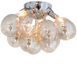 By Rydéns Deckenlampe Metall Rauchglas 30 cm breit 3-flammig G9* Deckenleuchten|Flurlampen