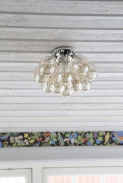 By Rydéns Deckenlampe Metall Rauchglas 30 cm breit 3-flammig G9* Deckenleuchten|Flurlampen