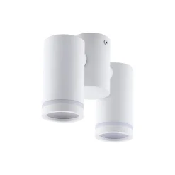 Outlet TK Lighting Deckenlampe Metall Weiß verstellbar L: 17 cm GU10 2-flammig