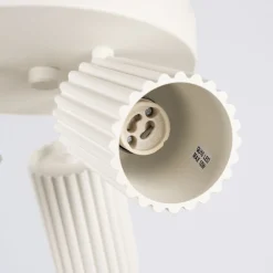 Sollux Deckenlampe Modern in Creme Ø 19,5 cm schwenkbar 3x GU10 Alu* Wohnzimmerlampen|Metall Lampen