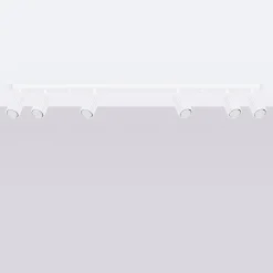 Sollux Deckenlampe Modern Weiß 117 cm schwenkbar 6x GU10 Aluminium* Flurlampen|Wohnzimmerlampen