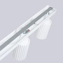 Sollux Deckenlampe Modern Weiß 117 cm schwenkbar 6x GU10 Aluminium* Flurlampen|Wohnzimmerlampen