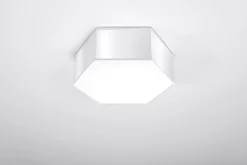 Sollux Deckenlampe Modern Weiß flach blendarm 2x E27* Wohnzimmerlampen|Moderne Lampen