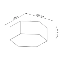 Sollux Deckenlampe Modern Weiß flach blendarm 2x E27* Wohnzimmerlampen|Moderne Lampen