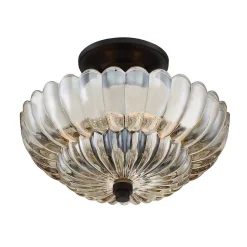Elstead Deckenlampe Rauchglas D: 29,7 cm E14 3-flammig* Deckenleuchten|Flurlampen