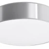 Sollux Deckenlampe rund Ø 55 cm Grau 4x E27 blendarm ATISS* Deckenleuchten|Flurlampen