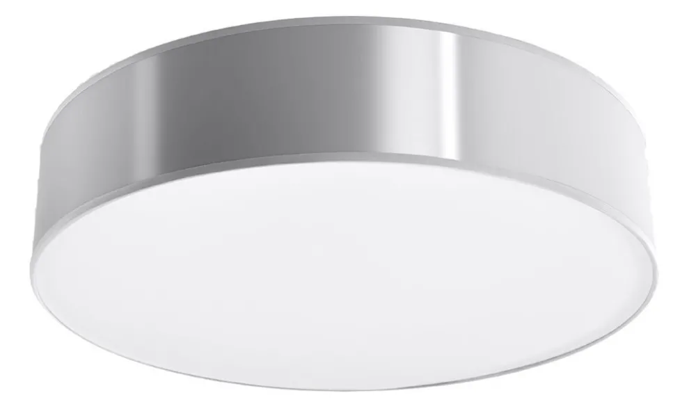 Sollux Deckenlampe rund Ø 55 cm Grau 4x E27 blendarm ATISS* Deckenleuchten|Flurlampen