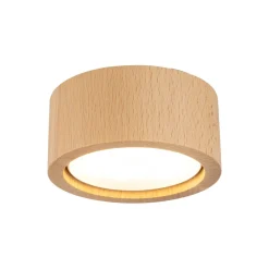 Discount TK Lighting Deckenlampe rund Ø 9,5 cm H: 4,5 cm Aufputz GX53 Holz